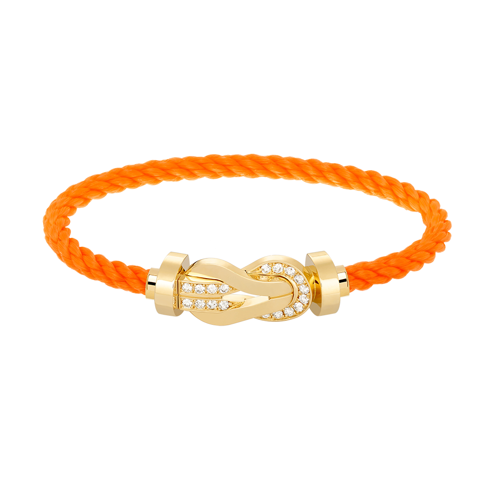 [NOVO]CHANCE Großes 8-stelliges Armband mit halben Diamanten, Gold