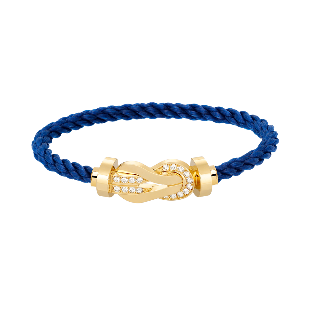 [NOVO]CHANCE Großes 8-stelliges Armband mit halben Diamanten, Gold
