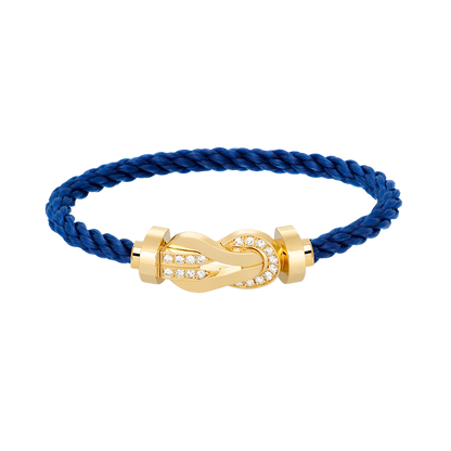 [NOVO]CHANCE Großes 8-stelliges Armband mit halben Diamanten, Gold