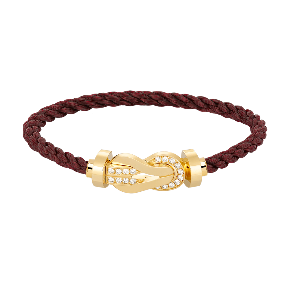 [NOVO]CHANCE Großes 8-stelliges Armband mit halben Diamanten, Gold