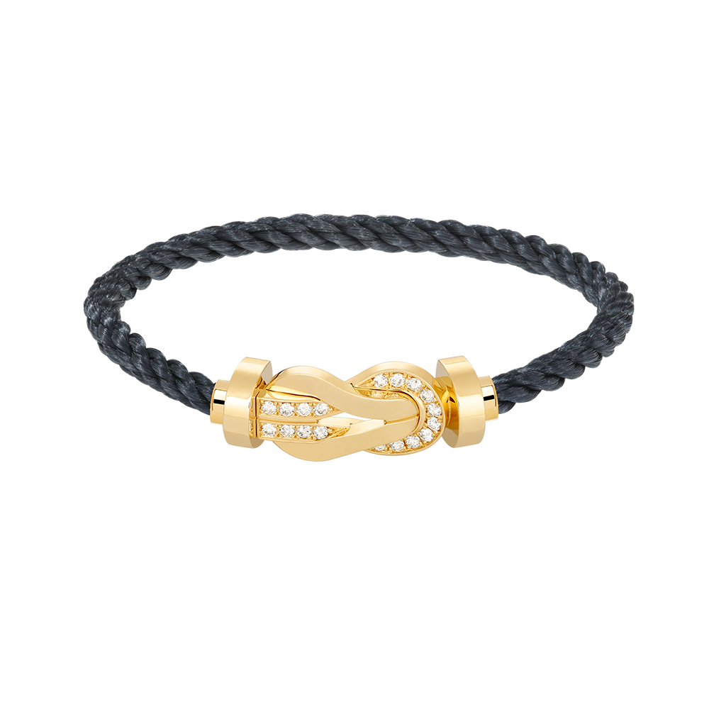 [NOVO]CHANCE Großes 8-stelliges Armband mit halben Diamanten, Gold