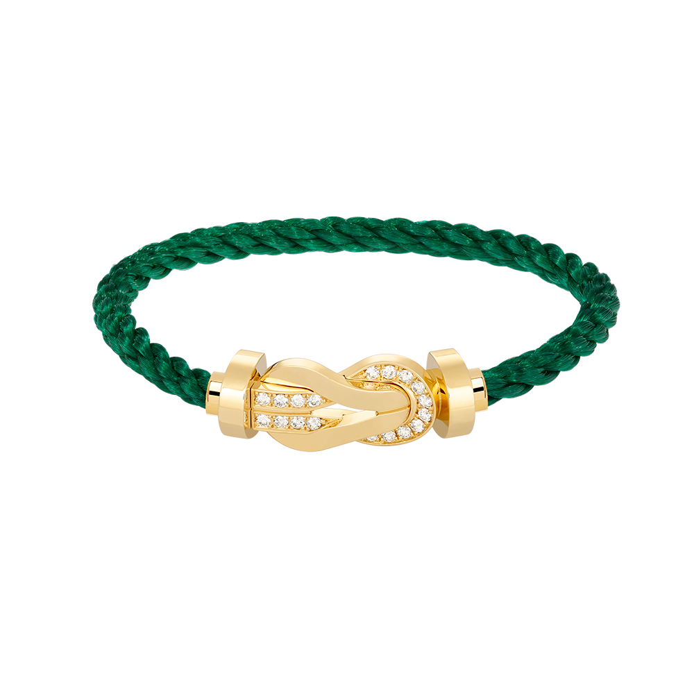 [NOVO]CHANCE Großes 8-stelliges Armband mit halben Diamanten, Gold