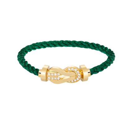 [NOVO]CHANCE Großes 8-stelliges Armband mit halben Diamanten, Gold