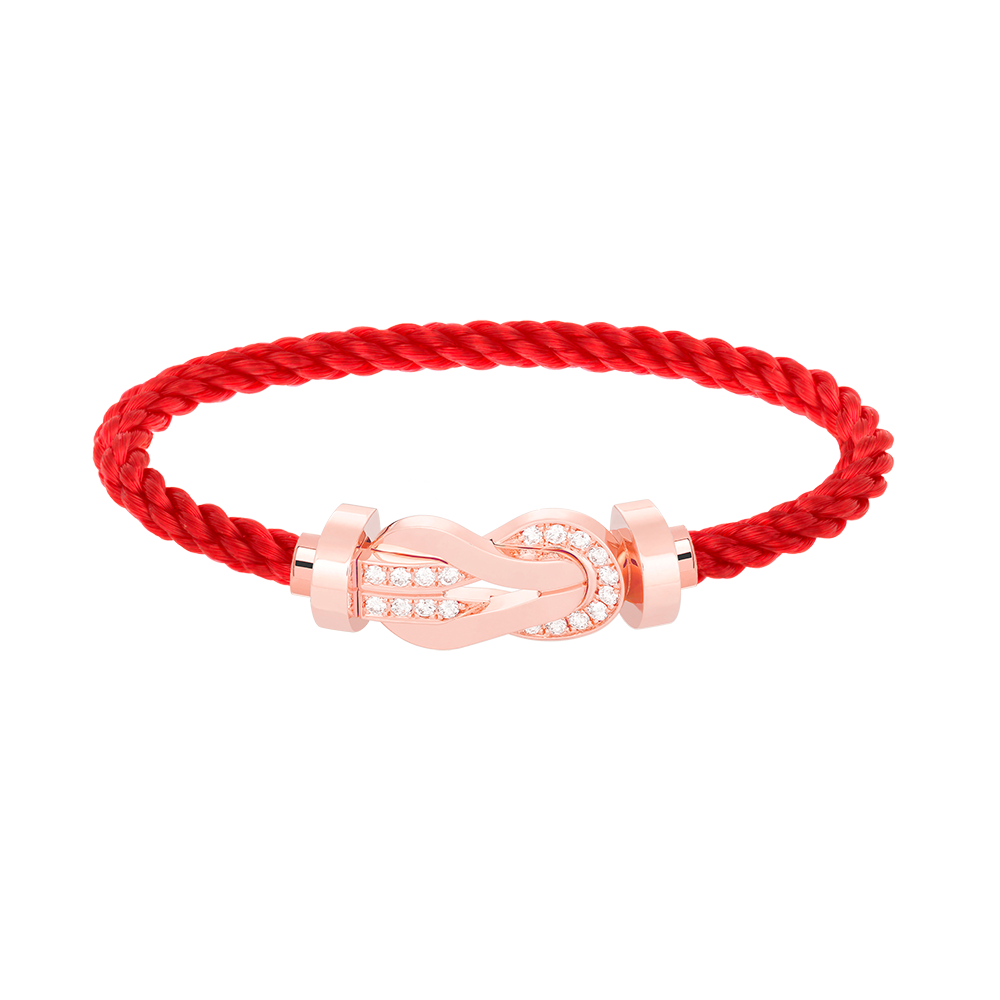 [GALE]CHANCE LARGE 8 FIGURE BUCKLE HALF DIAMOND BRACELET ROSE GOLD