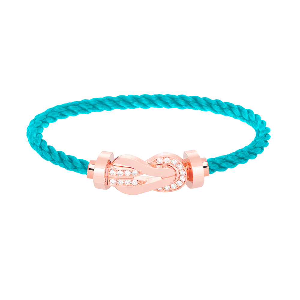 [GALE]CHANCE LARGE 8 FIGURE BUCKLE HALF DIAMOND BRACELET ROSE GOLD