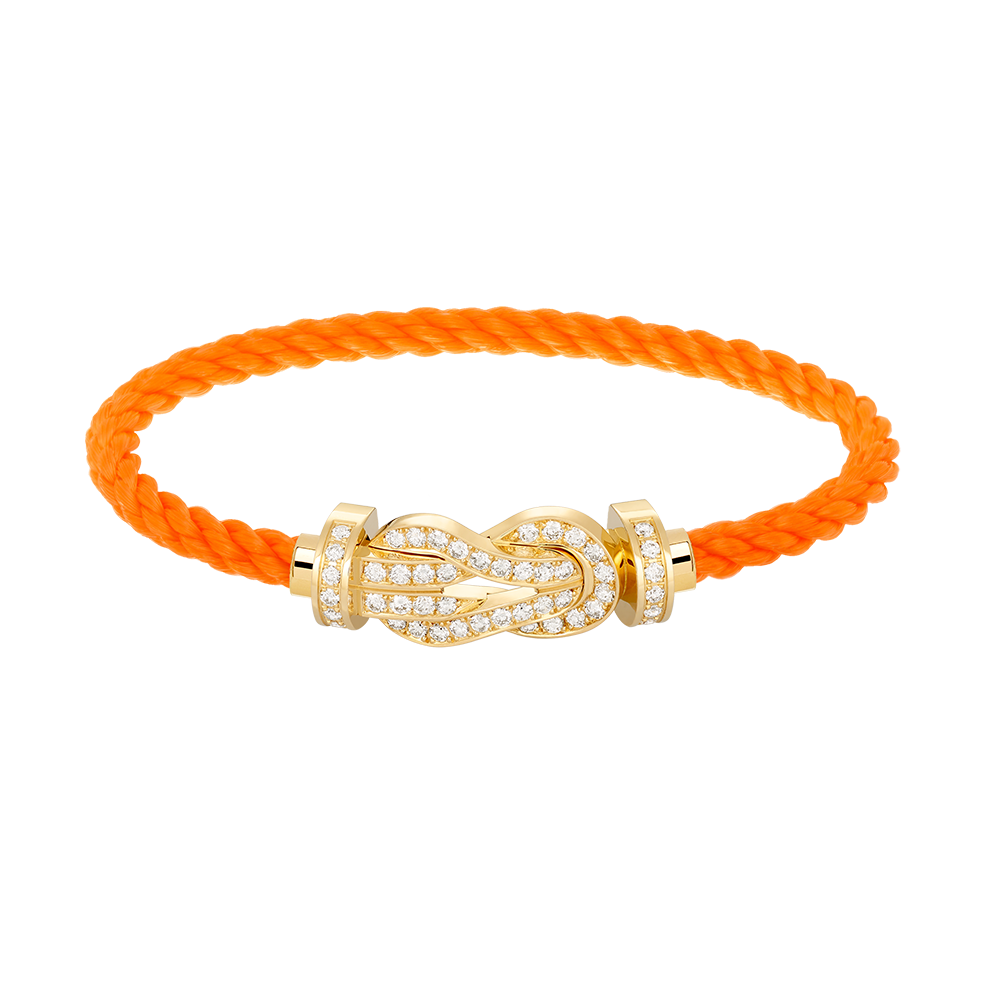 [GALE]CHANCE LARGE 8 FIGURE BUCKLE FULLDIAMOND BRACELET GOLD