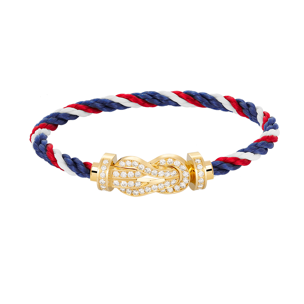 [GALE]CHANCE LARGE 8 FIGURE BUCKLE FULLDIAMOND BRACELET GOLD