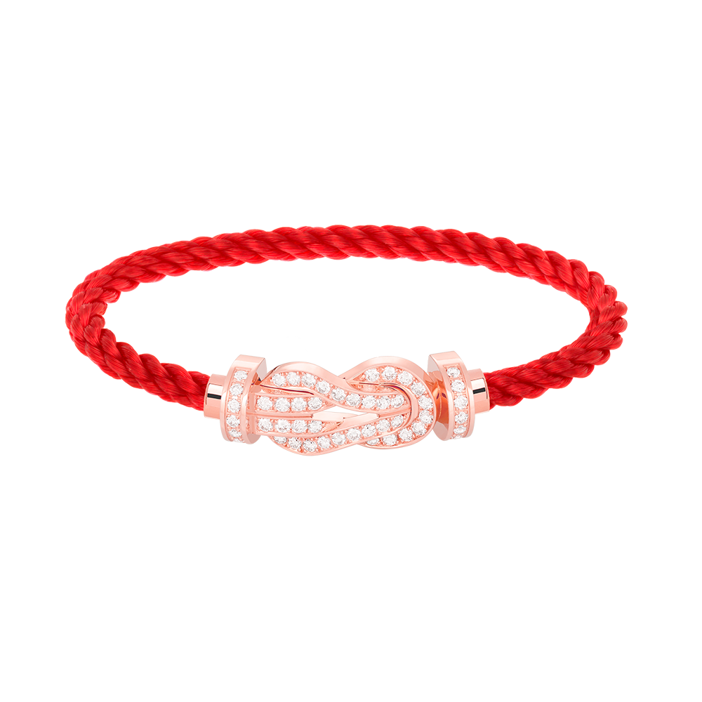 [GALE]CHANCE LARGE 8 FIGURE BUCKLE FULL DIAMOND BRACELET ROSE GOLD