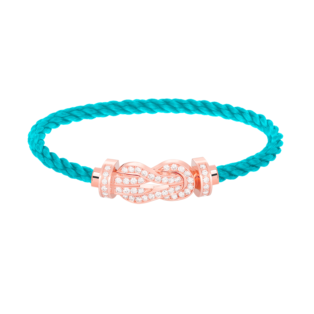 [GALE]CHANCE LARGE 8 FIGURE BUCKLE FULL DIAMOND BRACELET ROSE GOLD