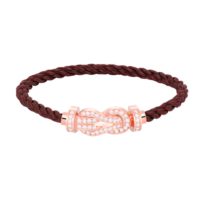 [GALE]CHANCE LARGE 8 FIGURE BUCKLE FULL DIAMOND BRACELET ROSE GOLD