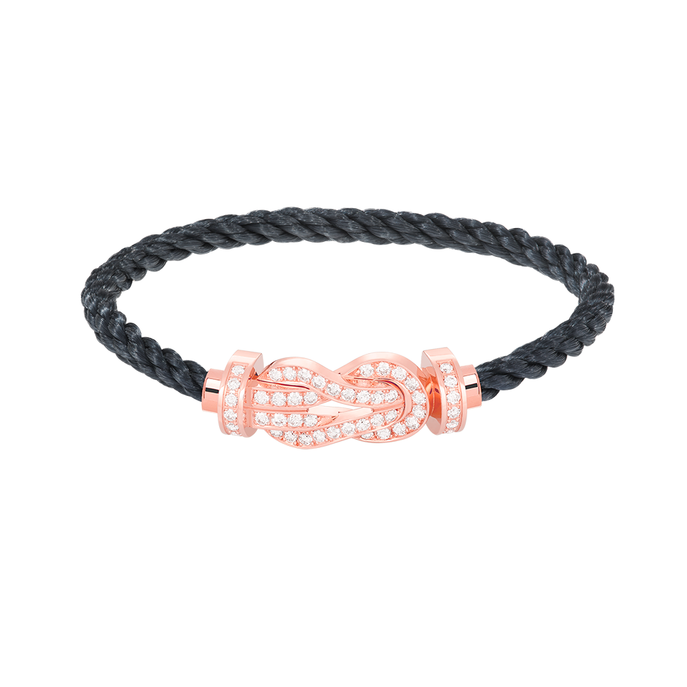 [GALE]CHANCE LARGE 8 FIGURE BUCKLE FULL DIAMOND BRACELET ROSE GOLD