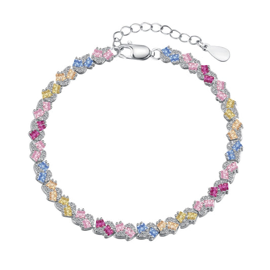 [NEU] Verziertes, farbenfrohes Party-Armband in Blumenform