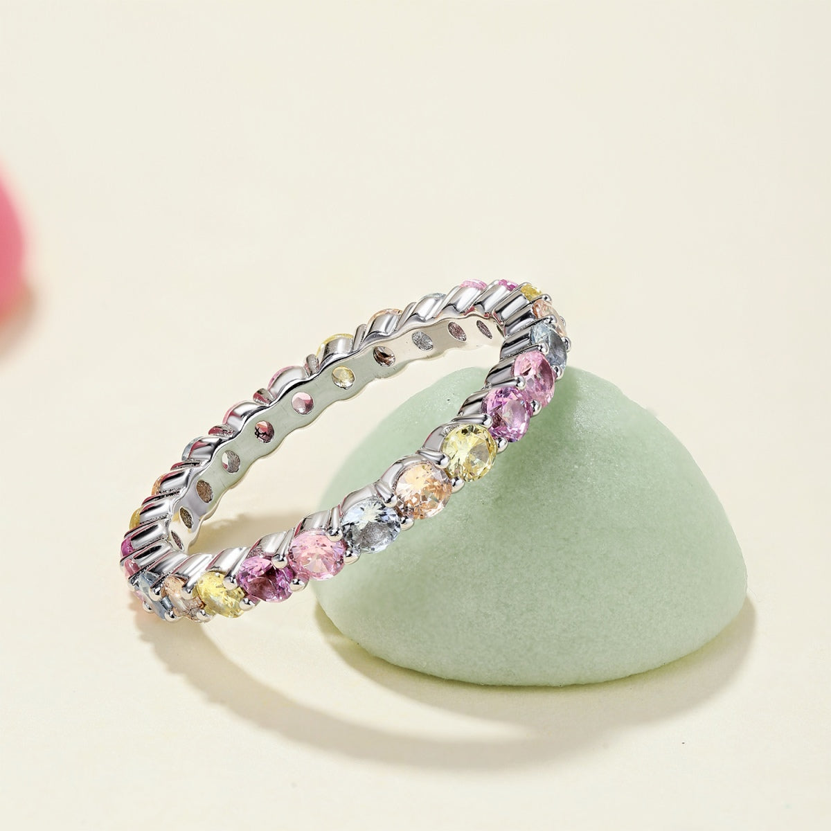 [GALE]Dazzling Resplendent Round Cut Party Ring