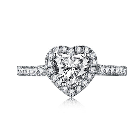 [NEU]Eternity Splashy Romantic Heart Shape Lover Ring