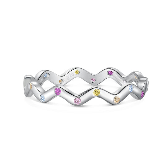 [NEU]Verzierter, lebendiger Ring mit rundem Schliff für jeden Tag