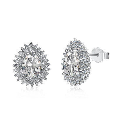 [GALE]Delicate Gorgeous Pear Cut Daily Earrings