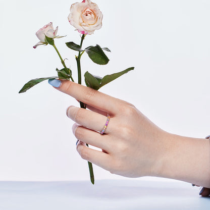 [GALE]Dazzling Resplendent Round Cut Party Ring