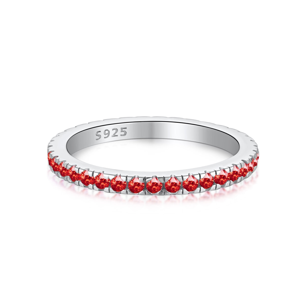 [GALE]Delicate Sparkling Round Cut Daily Ring