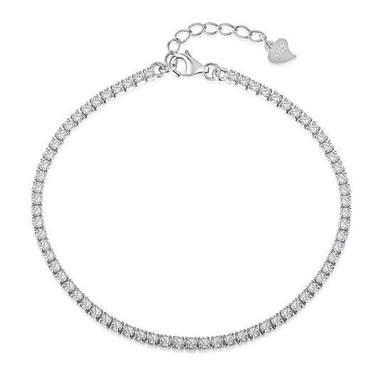 [NEU] Strahlendes, glänzendes Tennisarmband im Prinzessschliff