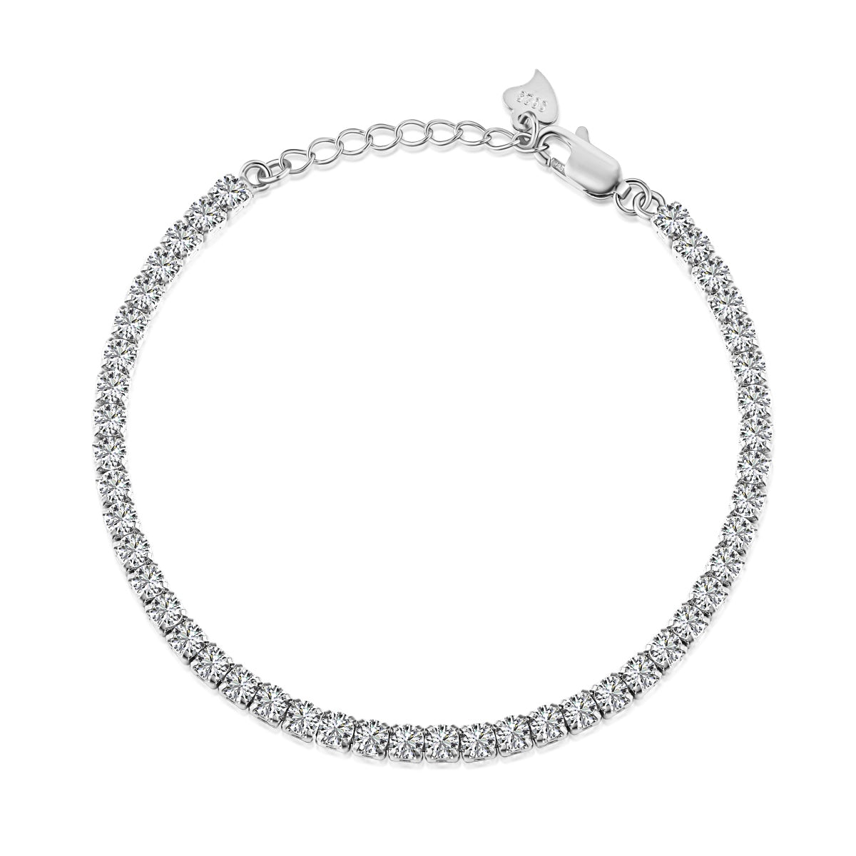 [GALE]Sparkling Round Cut Daily Bracelet
