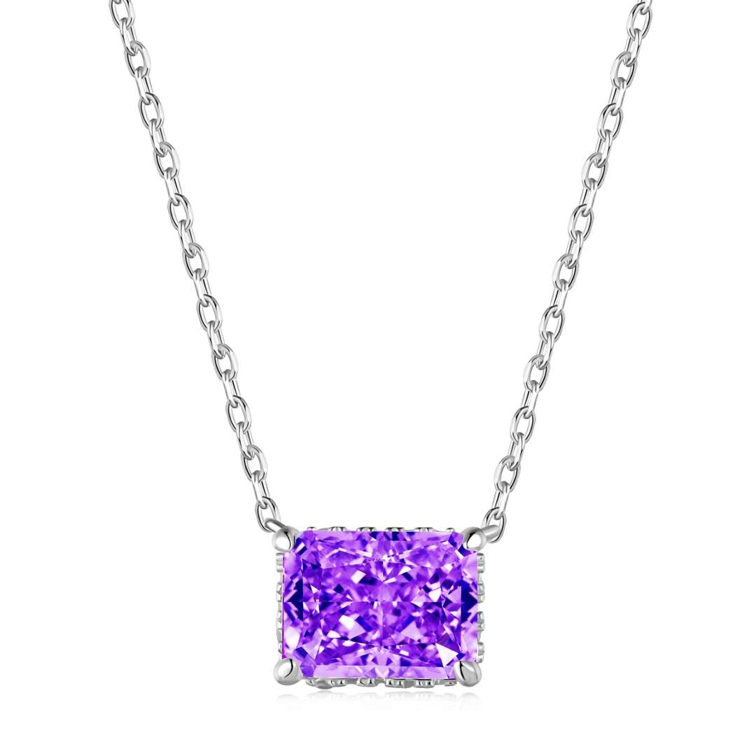 [GALE]Luxurious Square Shape Colorful Necalack