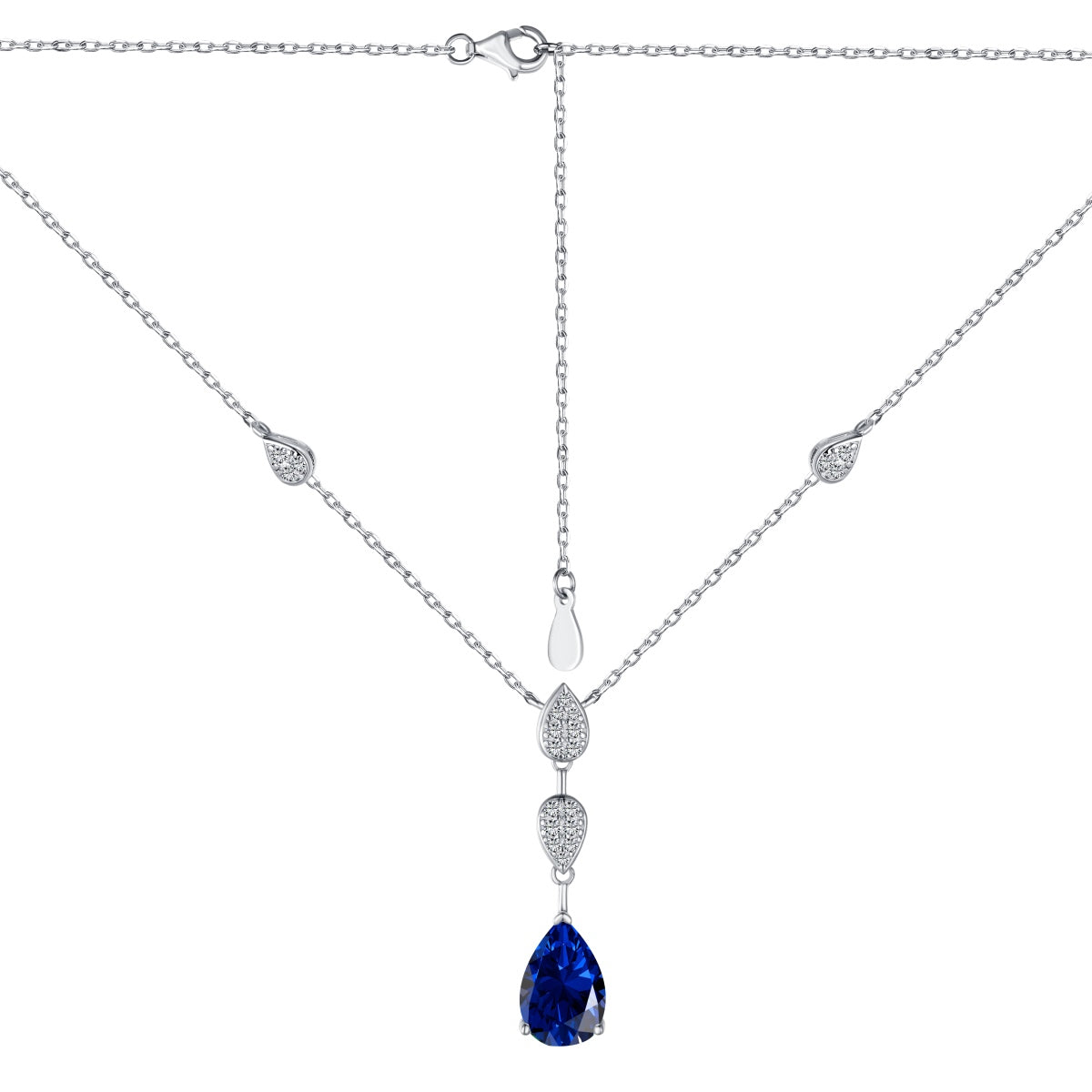 [GALE]Dazzling Pear Cut Necklace