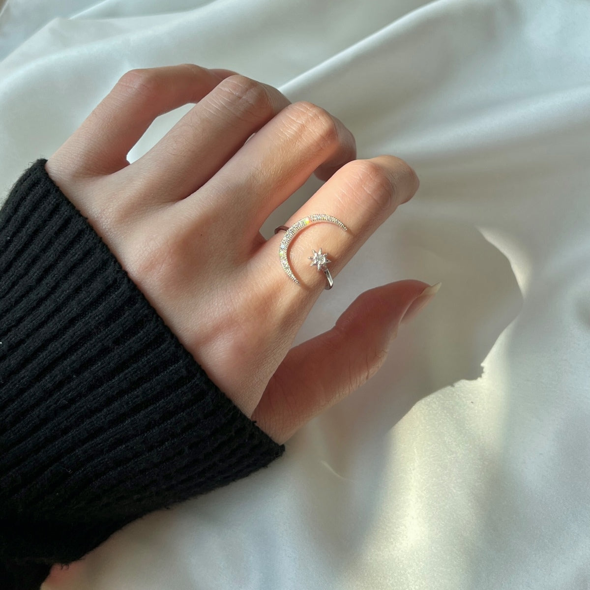 [GALE]Eternity Moon & Star Ring