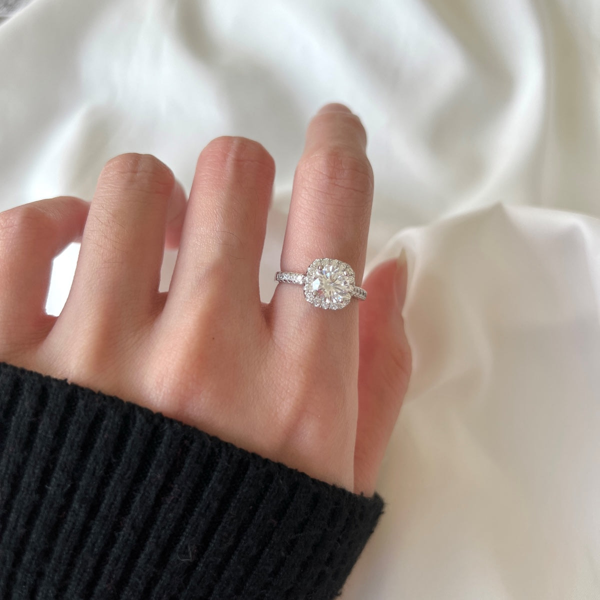 [GALE]Dazzling Resplendent Round Cut Wedding Ring