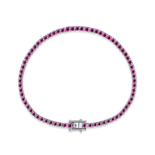 [NOVO] Funkelndes, farbenfrohes Armband mit rundem Schliff für jeden Tag