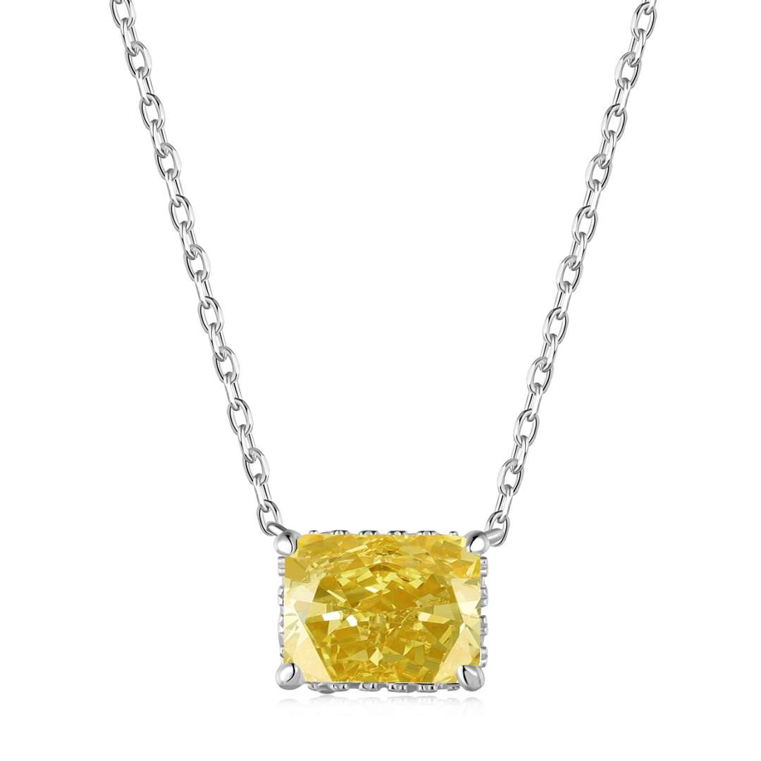 [GALE]Luxurious Square Shape Colorful Necalack