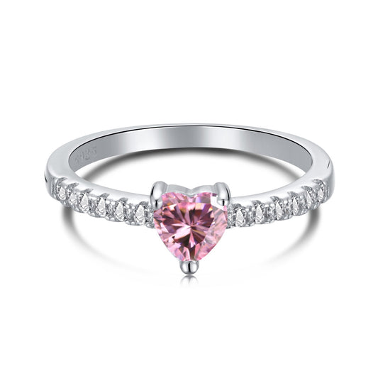 [NEU] 0,5 Karat Eternity Charming Herzförmiger Liebesring