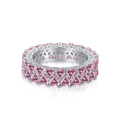 [GALE]Sparkling Full Heart Ring
