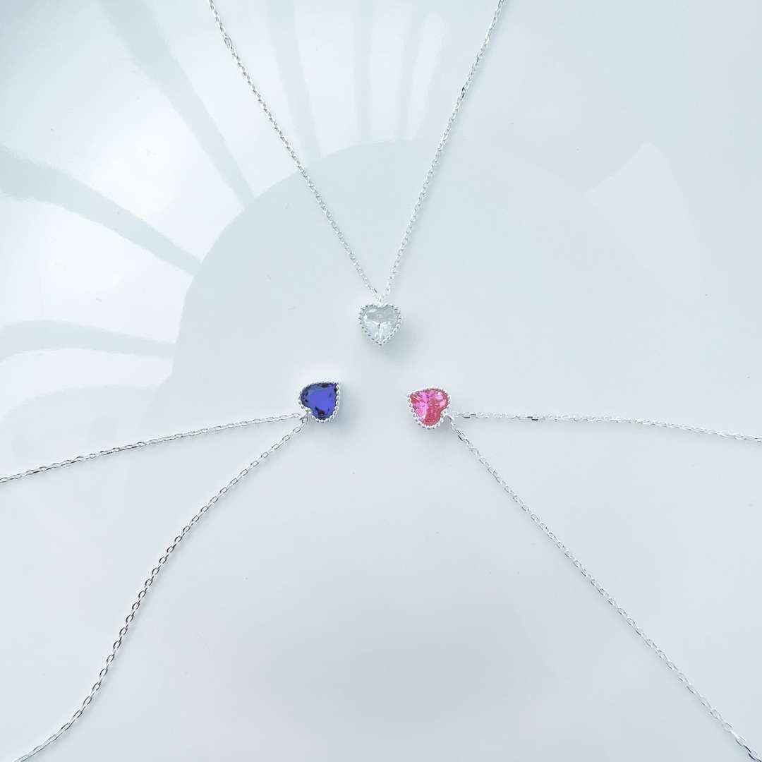 [GALE]Ornate Heart Shape Necklace