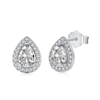 [GALE]Luxurious Water Drop Shape Earrings