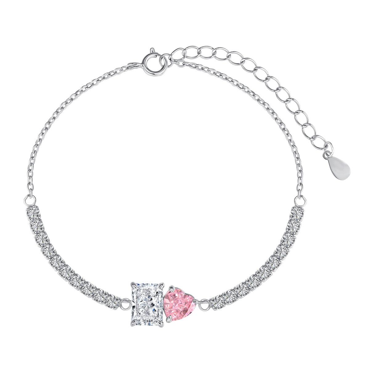 [GALE]Dazzling Unique Multi Shape Lover Bracelet