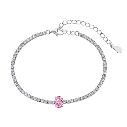 [GALE]0.75 Carat Exquisite Oval Cut Daily Bracelet