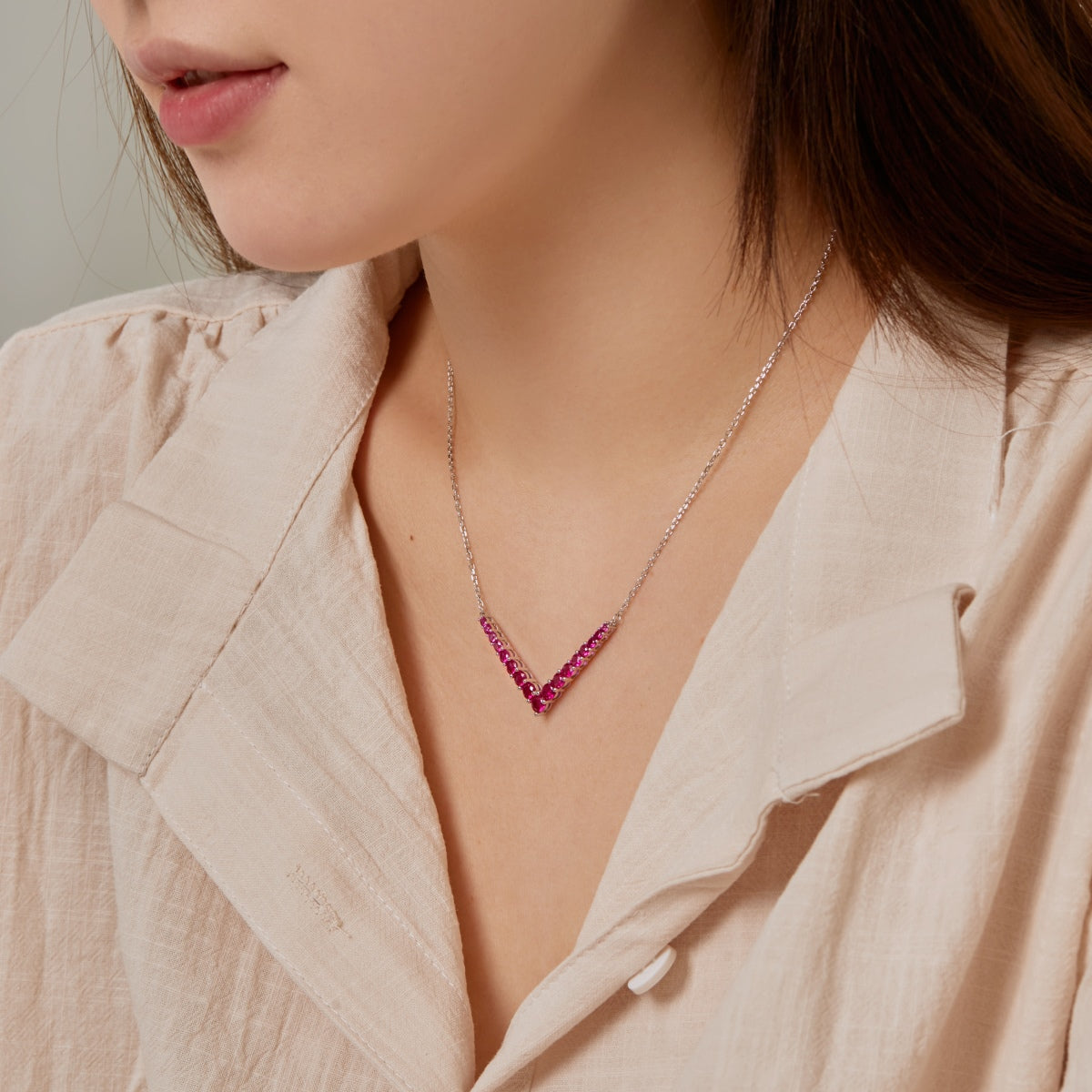 [GALE]Ornate Round Cut Necklace