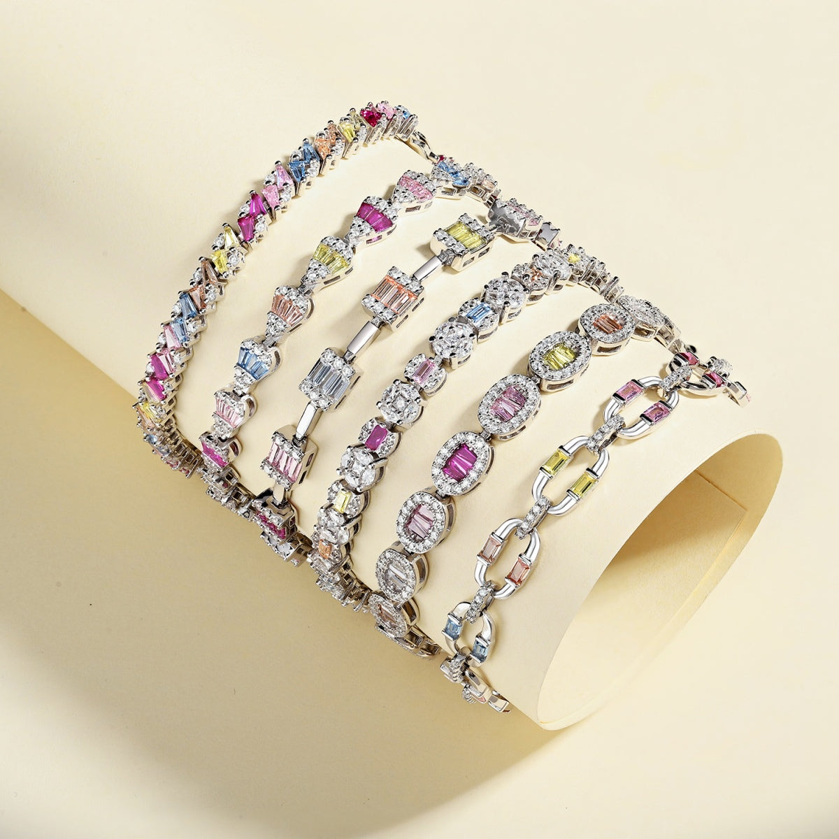 [GALE]Radiant Water Drop Shape Daily Bracelet