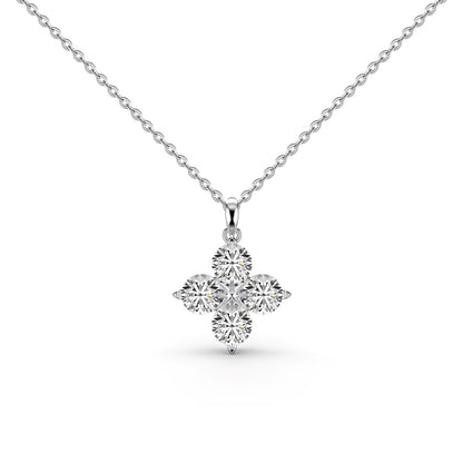 [GALE]Four-Leaf Clover And Eight-Pointed Star Necklace