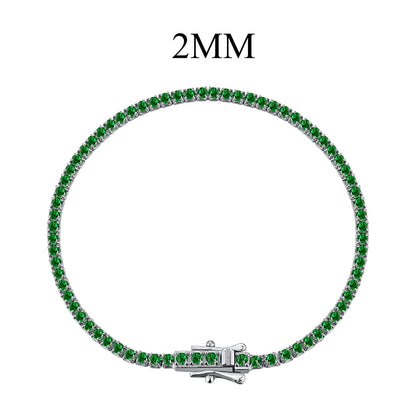 [GALE]Radiant Colorful Round Cut Party Bracelet