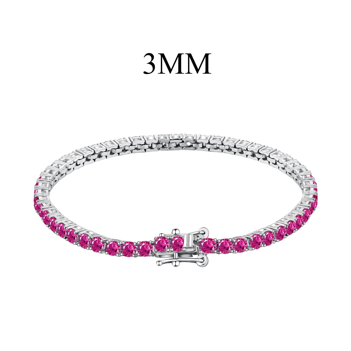 [GALE]Radiant Colorful Round Cut Party Bracelet