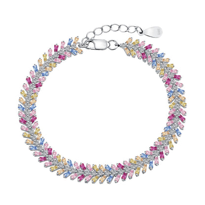 [GALE]Dainty Radiant Emerald Cut Daily Bracelet