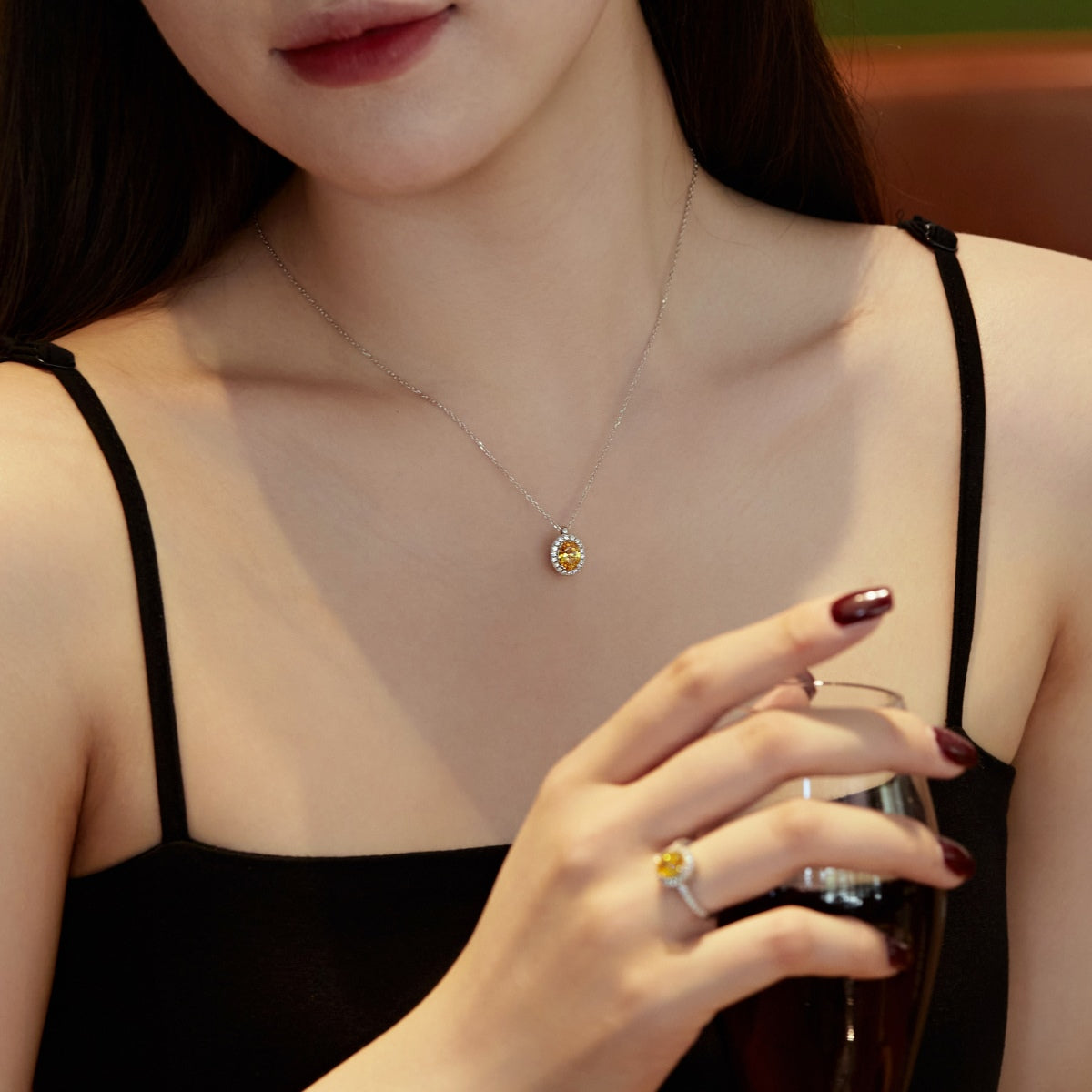 [GALE]Delicate Unique Oval Cut Daily Earrings
