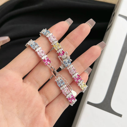 [GALE]Delicate Colorful Multi Cut Party Bracelet