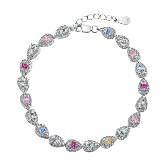 [NEU] 0,25 Karat strahlendes Armband in Tropfenform für jeden Tag
