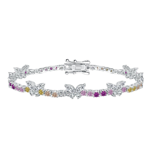 [NEU] Verziertes, farbenfrohes Armband in Schmetterlingsform mit rundem Schliff für jeden Tag