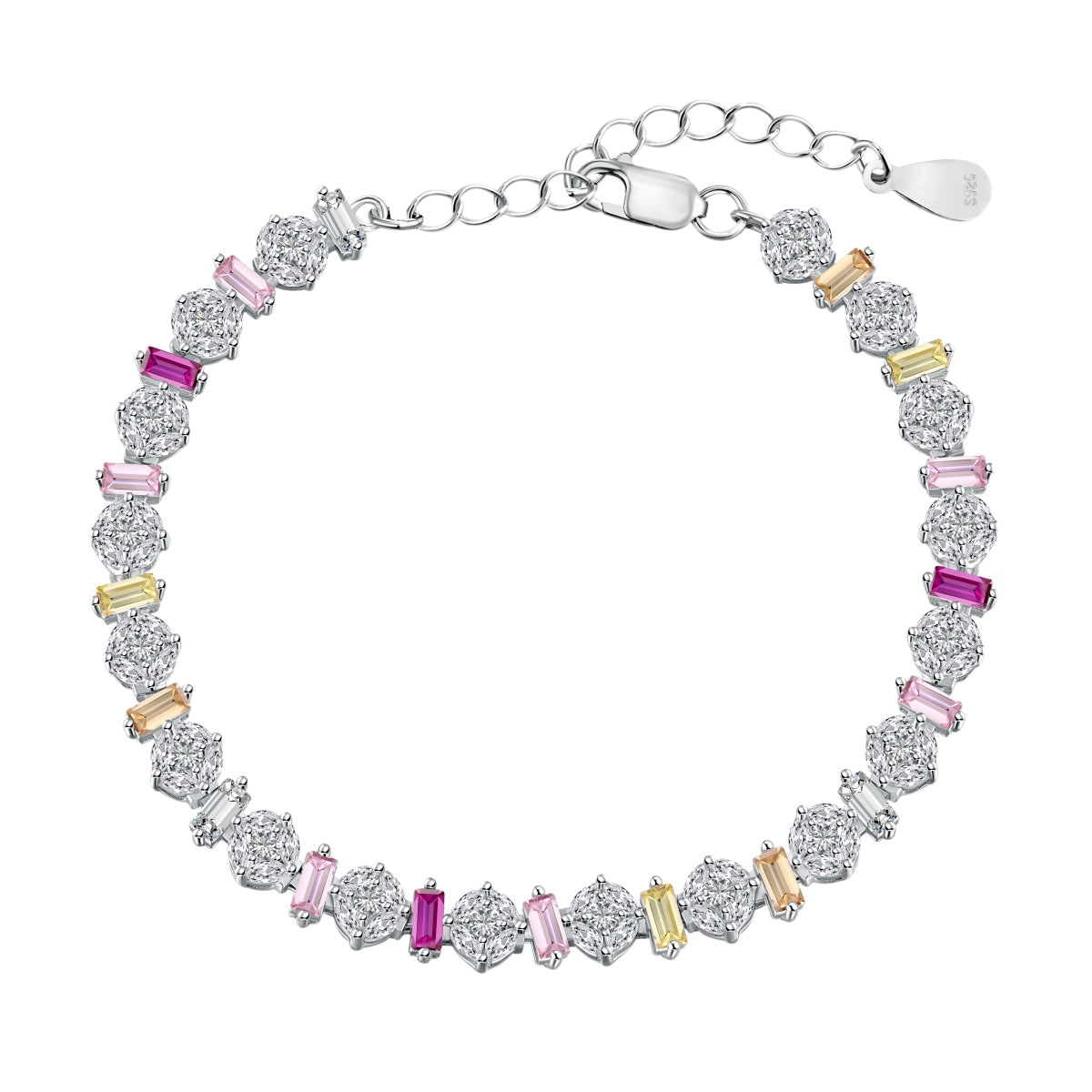 [GALE]Radiant Colorful Round Shape Daily Bracelet
