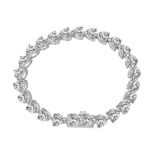 [NEU] Elegantes, romantisches Liebesarmband in Herzform mit 0,75 Karat