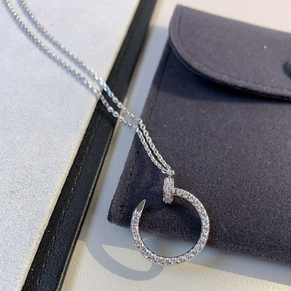 [NOVO]JUSTE HALSKETTE SILBER DIAMANTEN 