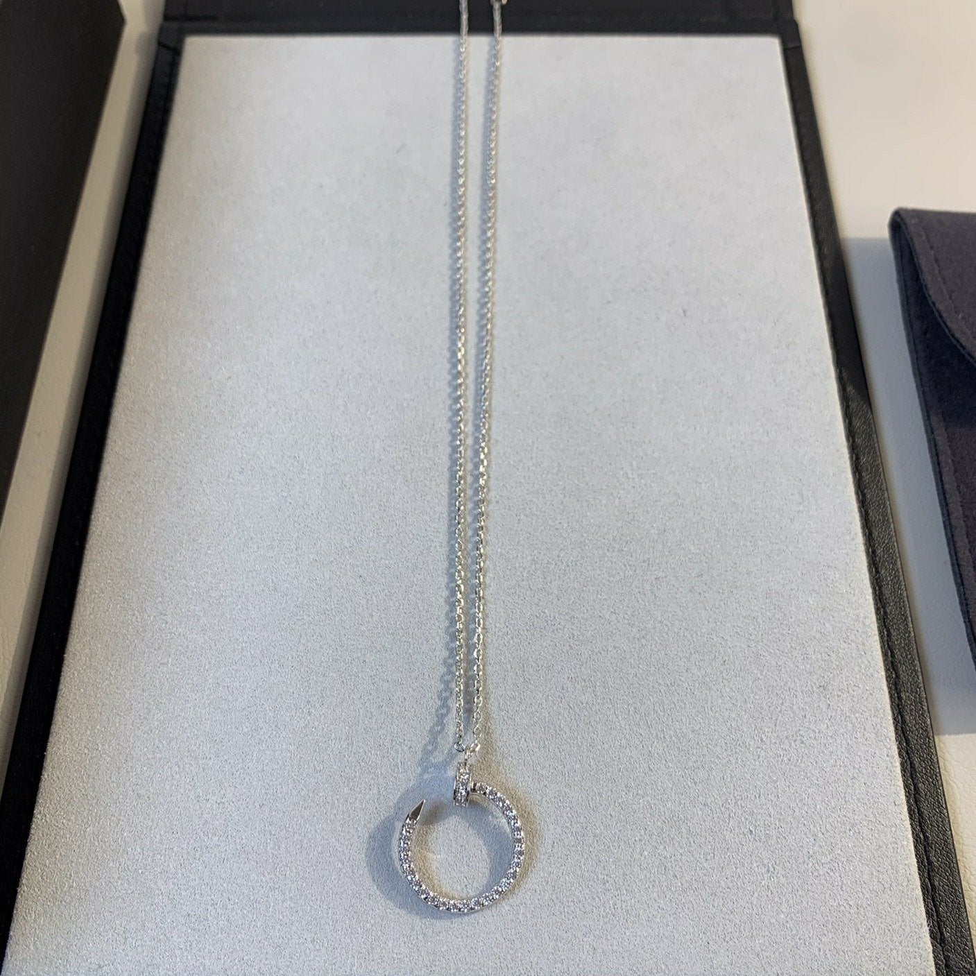 [NOVO]JUSTE HALSKETTE SILBER DIAMANTEN 